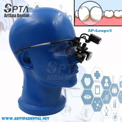 High quality 2.5 or 3.5 Portable Dentist Surgical Medical Binocular Dental Loupe With Lamp Dentistry Orthodontics Dentista