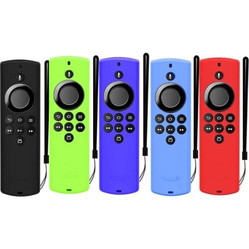 Shockproof Anti-fall Remote Control Case Silicone Protected Cover for Amazon Alexa Voice Remote Lite/Fire TV Stick Lite