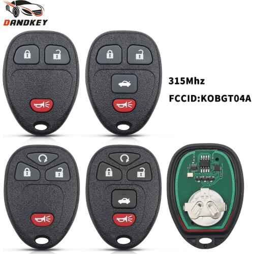 Dandkey 5 Buttons 315Mhz Remote Control Key KOBGT04A For Buick Chevrolet Tahoe Traverse GMC 2007 2008 2009 2010 2011 2012 2013