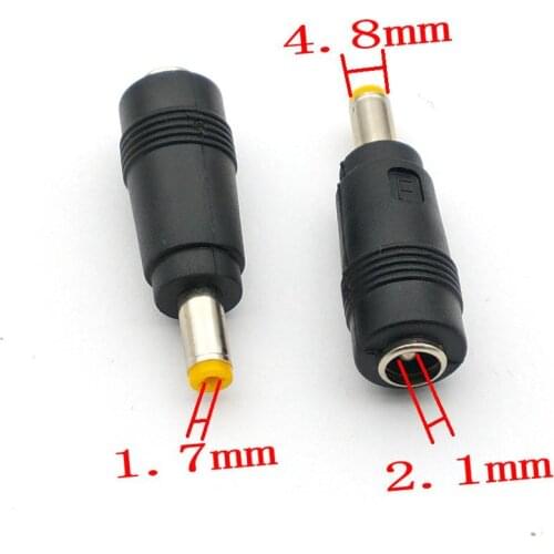 5.5mm X 2.1mm Female TO 4.8MM X 1.7MM DC Power adapter Connectors