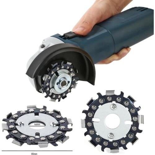 Wood Carving Cutting Disc For Angle Grinder Woodworking Chain Plate Arving Disc Angle Grinding 16mm 2.5 Inch Heavy Duty 2-in-1