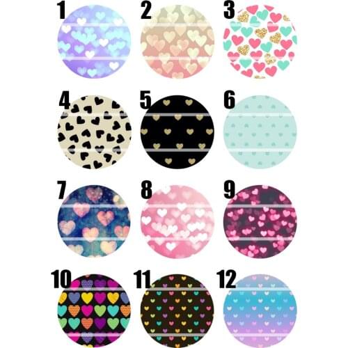 Handmade 10mm~30mm Colorful picture Christmas Round Glass Cabochons for Necklace Decoration and Phone Chain Accessaries 60/pcs