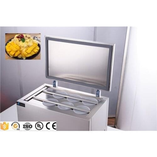 Discount!!!15 tanks 2600W Continuous snowflake hard Ice cream/brick Machine free shipping by sea