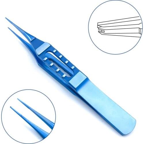 Titanium Straight Toothed Forcep 85mm ophthalmic eye surgical instrument surgical ophthalmic instruments