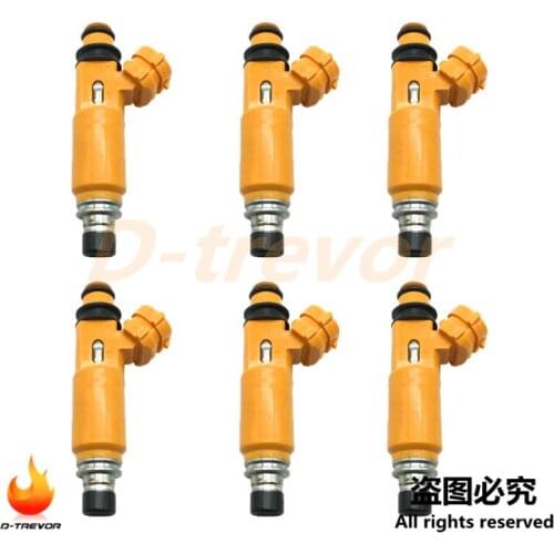 6Pcs 195500-3300 Fuel Injector for Mitsubishi Montero Sport 3.5L 1999-2004