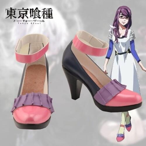 Unisex Anime Cos Tokyo Ghoul Kamishiro Rize Cosplay Costumes Boots Shoes Halloween Christmas Party Custom Made