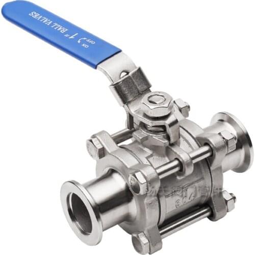KF vacuum quick-loading ball valve Stainless steel clamp type with lock Vacuum ball valve KF10 KF16 KF25 KF40 KF50