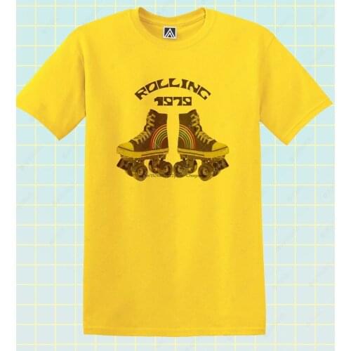 Rolling 1979 T-shirt Skates Disco Party Tee Retro Roller Boogie Fun Vintage Top