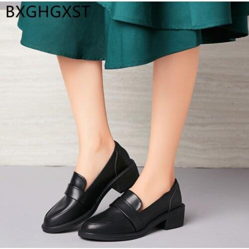 Harajuku shoes Patent leather designer heels vintage shoes italian black high heels 2020 office shoes women zapatos mujer casual
