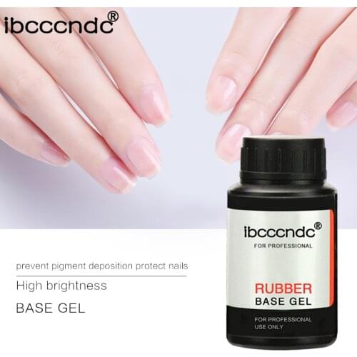 1pc 14/30ml Rubber Top Coat Base Coat Led Gel Nail Polish UV Nail Primer Soak Off UV Nail Gel Manicure Nail Art Salon Wholesale