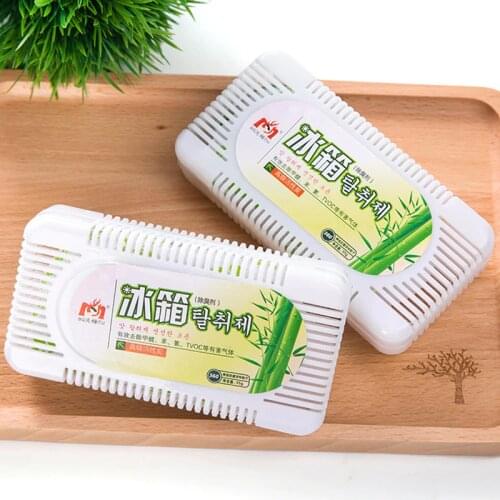 1Pc Household Refrigerator Deodorizing Box Charcoal Odor Absorber Natural Refrigerator Deodorizer Activated Charcoal Air Purifyi