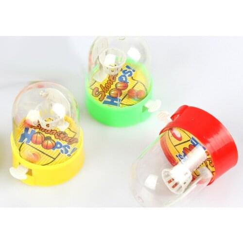 3PCS Mini Developmental Basketball Machine Anti-stress Player Handheld Children Basketball shooting Decompression Toys Gift