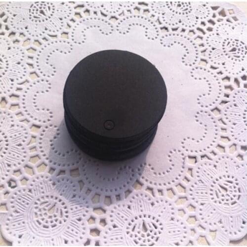 5cm Mini Wedding Decoration 200pcs/lot Brown Black white Kraft Paper Tags Round Label Wedding Gift Hang Tag DIY Food Tag