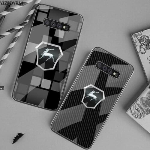 Car brand GAZ logo Phone Case Tempered Glass For Samsung S20 Plus S7 S8 S9 S10 Plus Note 8 9 10 Plus