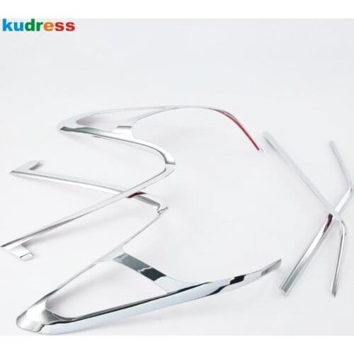 For Honda CRV C-RV 2017 2018 2019 ABS Chrome Car Rear Tail Lights Lamp Guard Cover Side Decoration Frame Sticker Accessories