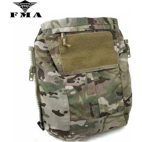 FMA Zipper-on Panel Pouch Multicam for Tactical vest CPC AVS JPC2.0 Shooting Military Vest Plate Carrier Bags Free Shipping