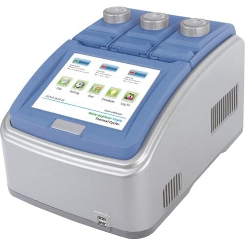 GET3X Triple Block DNA Thermal Cycler PCR Machine With Touch Screen