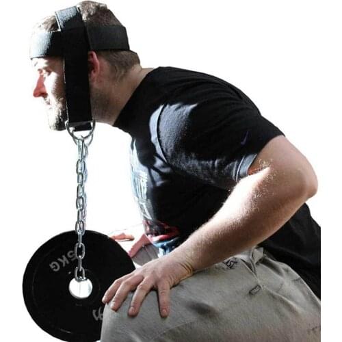 Head Neck Training Head Harness Body Strength Exercise Strap Adjustable Neck Power Training Gym Fitness Weight Bearing Cap