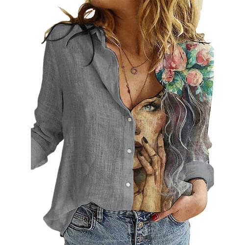 HUGWISER Womens Office Shirts