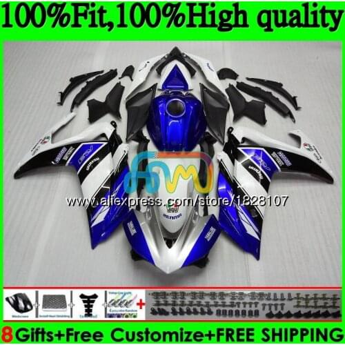 Injection For YAMAHA YZF R3 Blue white blk R25 R 25 YZFR25 14 15 16 17 113BS.4 YZF-R3 YZF-R25 YZFR3 2014 2015 2016 2017 Fairings