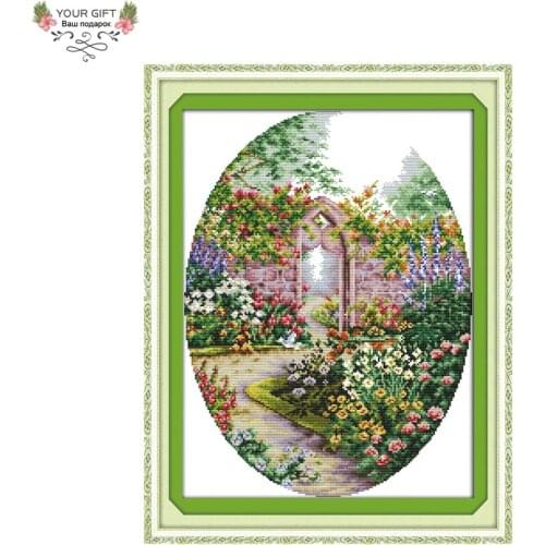 Joy Sunday H649(2) 14CT 11CT Counted and Stamped Home Decoration Garden Cross Stitch kits