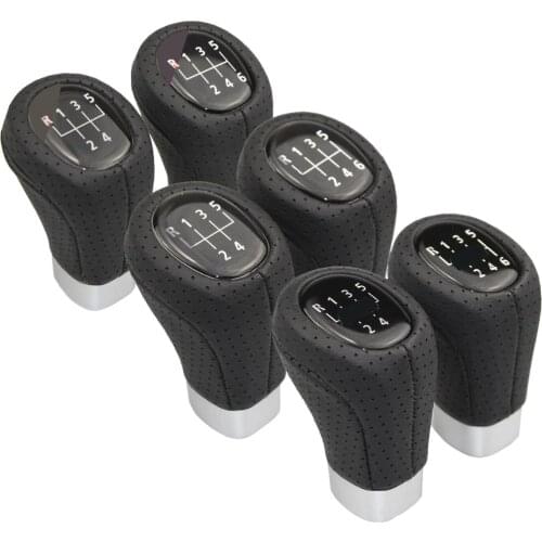 5 / 6 Speed Car Leather Gear Shift knob for BMW 1 3 5 6 Series E30 E32 E34 E36 E38 E39 E46 E53 E60 E63 E83 E84 E87 E90 E91
