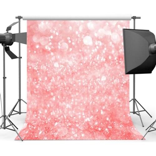 Mehofoto Pink Backdrop for Newborn Baby Photographers Bokeh Background for Photography Vinyl Photo Backdrops CM-6723