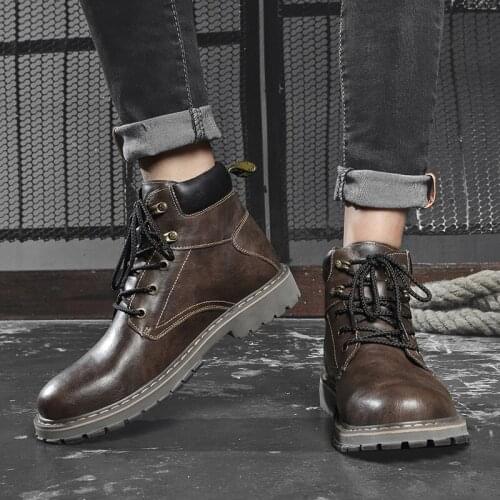 With mens leather causal hightop a top casual hot flat sneakers High outdoor shoes for 2020 shoe Casual man sports sneaker high