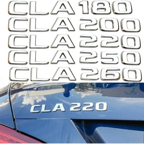 Car Rear Trunk Number Letter Sticker For Mercedes Benz AMG CLA CLA180 CLA200 CLA220 CLA250 CLA260 Trim Logo Emblem Nameplate