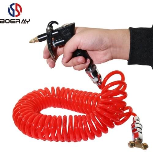 Pneumatic Cleaning Gun Air Blow Dust Gun With Extension Rod Air Duster Cleaning Tools Compressor Airbrush tool,Red