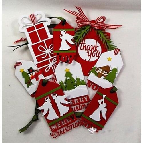 PP Craft metal cutting dies cut die mold New Christmas letter tag Scarpbook paper craft knife mould blade punch stencils dies