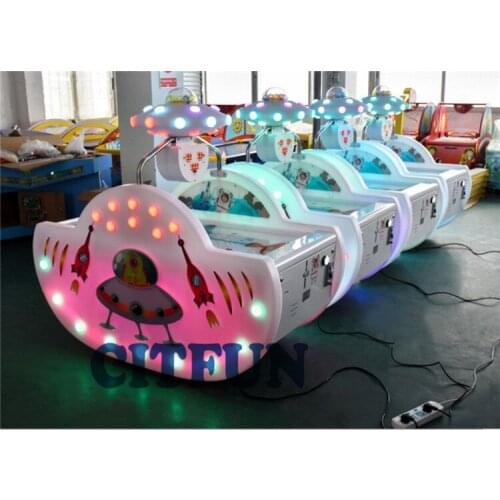 Attractive coin operated mini kids arcade UFO air hockey table game for sale GM012F