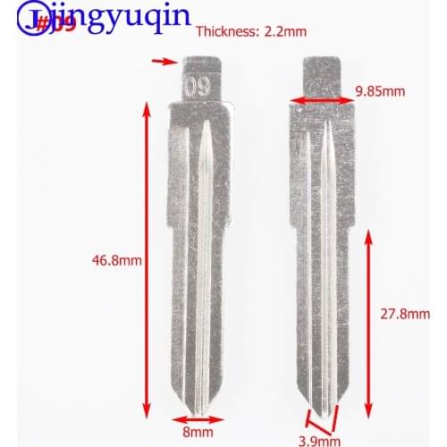 Jingyuqin #09 Blade Remote New Arrival Blank Key Replacement Uncut Blade For Mazda Vizi 323 626 929