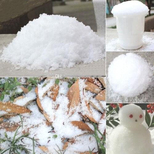 Christmas Decoration Instant Snow Magic Prop DIY Instant Artificial Snow Powder Simulation Fake Snow For Night Party