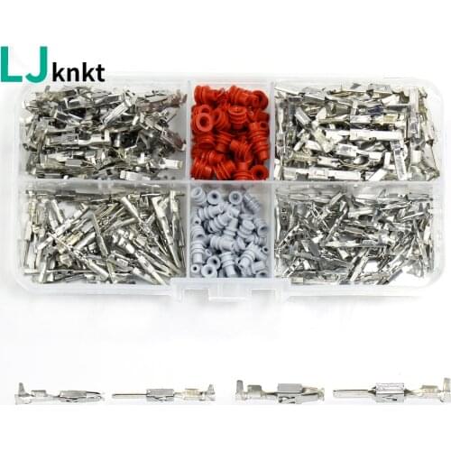 Mixted Auto car Crimping 【Wire Terminal】 Repair Automotive Male Female Connector Boxed With two specifications of sealing plugs