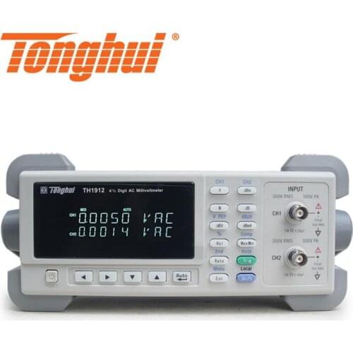 TH1912 4 1/2 power meter Dual channel digital ac millivoltmeter Voltmeter 5M HZ