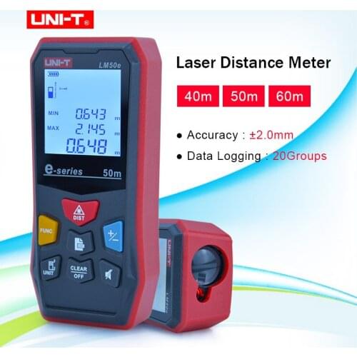 UNI-T Digital Laser Distance Laser Rangefinder 40M 50M 60M Meter Measure Tape laser Electronic Ruler LM40e LM50e LM60e