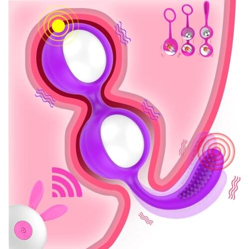 Vaginal Balls Sex Toys for Women Kegel Ball Vagina Exercise Tighten Massage Wireless Remote Control Kegel Vibrating Eggs Female