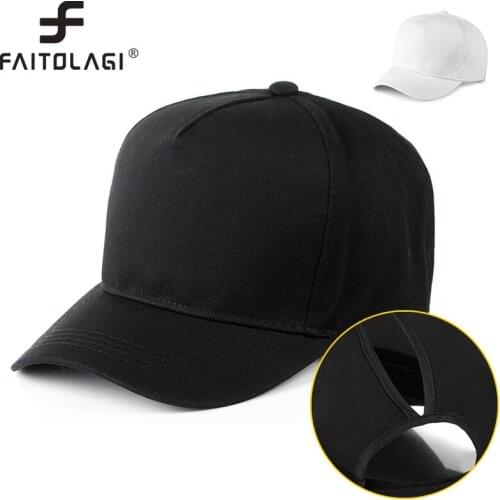 Fashion Ponytail Baseball Cap Women Messy Bun Hat Summer Casual Adjustable Sport Caps