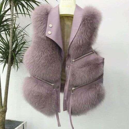 Faux Fur Coat Women Leather Fur Jacket Splicing Short Coat Slim Buttons Jacket Female Overcoat Casual Turn-down Winter Y37