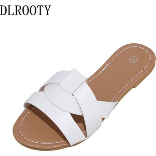 Women Sandals Shoes Slippers Flip Flops New Summer Fashion Outdoor Flat Slip-On Breathable Non-slip Female Slides Casual