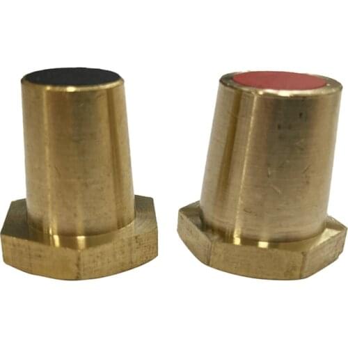 1Pair Battery Charging Side Post Positive Negative 8mm / 0.31Inch Female Brass Battery Cable Terminals