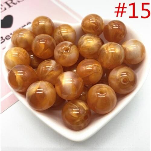 10pcs/lot 14mm of Acrylic Beads Earrings Necklace Accessories Beads For Jewelry Making DIY Jewelry Findings #ZS15