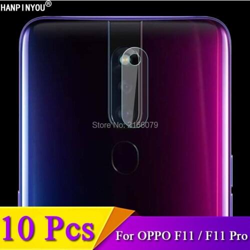 10 Pcs/Lot For OPPO F11 6.53" / F11 Pro F11pro Clear Rear Camera Lens Protective Protector Cover Soft Tempered Glass Film Guard