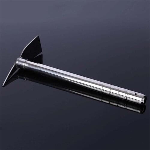 15 inch Multipurpose Weeding Excavator Hand Rake Handle Design Metal Rake Stainless Steel Rake Hoe Farm Garden Tool