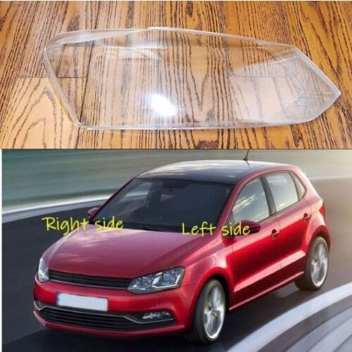 Car Headlamp Lens For Volkswagen Polo 2014 2015 2016 2017 Car Headlight cover Headlamp Lens Auto Shell Cover
