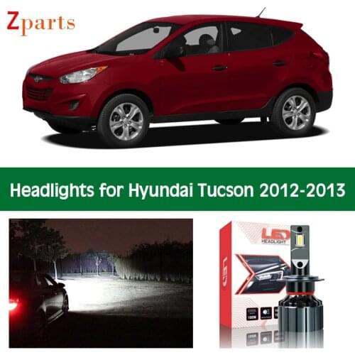 Car Bulbs For Hyundai Tucson 2012 2013 LED Headlight Headlamp Low High Beam Canbus Auto Lights Lighting Accessories