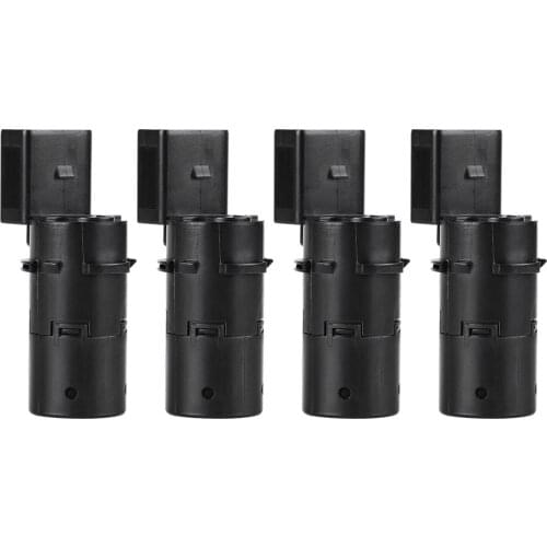 4 pcs Black Plastic Car PDC Parking Sensor Parking Assistance for Audi A6 4B / C5 4F2 / C6 4FH / C6 4F5 / C6 7H0919275E