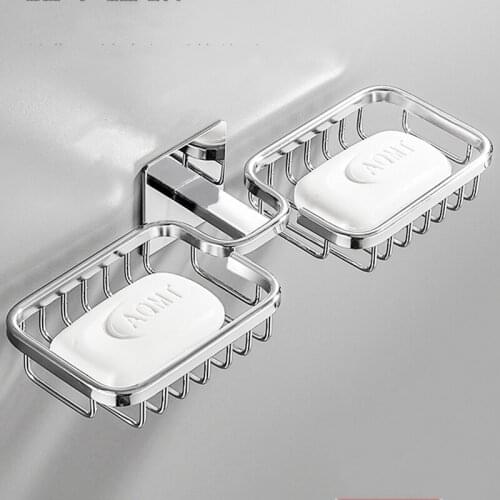 Eco Friendly Dish Soap Holder For Sink Portable Bathroom Storage Accessories Stainless Steel Jabon En Laminas Bathroom Products