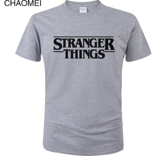 Stranger Things T Shirt Men Women Summer Cotton Letter Print T-shirt Fashion Short Sleeve Tops Tees Homme Brand Clothes C124